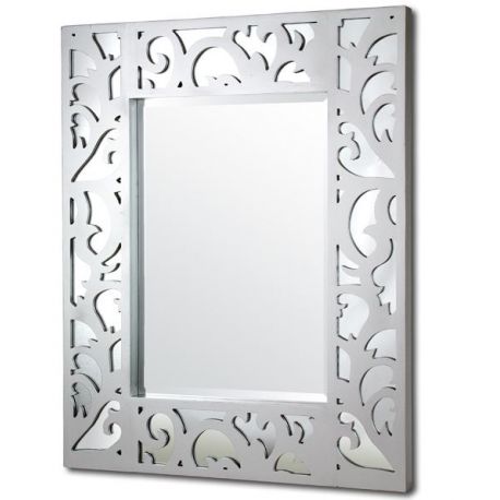 Espejo con marco plata fabricado a medida R-50