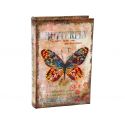 Caja fuerte libro con llave "Mariposa"