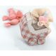 Bolsitas forma "Carrito" con pinza bebé rosa y caramelos