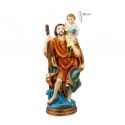  Figura San Cristobal con peana - 30cm - Resina alta calidad pintada a mano
