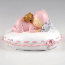 Hucha bebé almohada rosa﻿